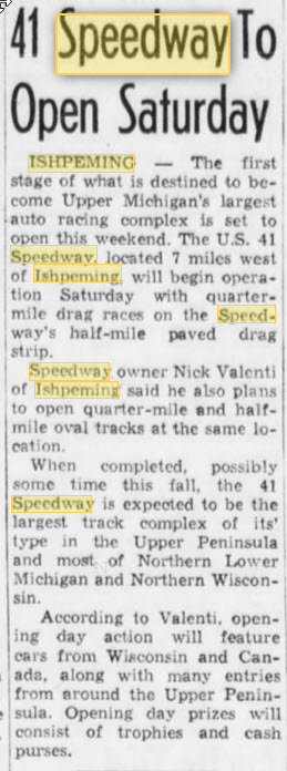 Nicks 41 Speedway - July 29 1972 Article